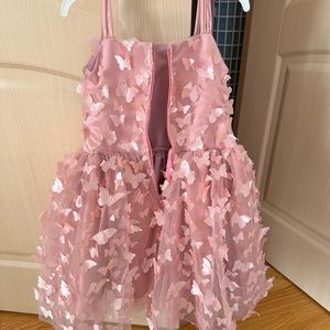 Dusty Rose butterfly dress